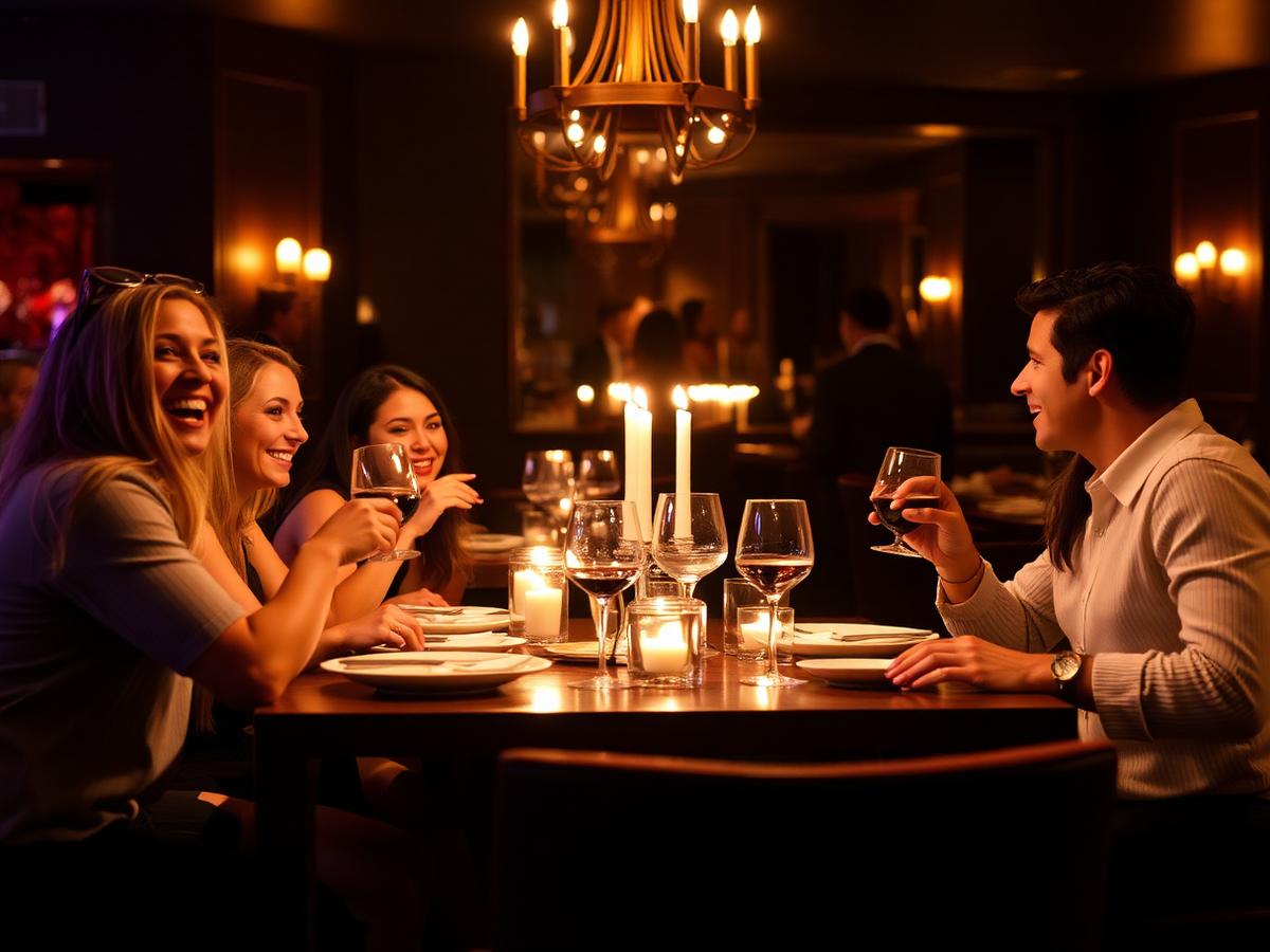 Guests dining together at 365AB